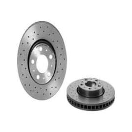 Brembo 09.8633.1X - Premium UV Coated Front Xtra Cross Drilled Brake Rotor