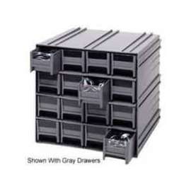 Quantum Storage Systems Interlocking Storage Cabinet QIC-161 - 11-3/4"Wx11-3/8"Dx11"H - 16 Blue Drawers