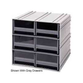 Quantum Storage Systems Interlocking Storage Cabinet QIC-64 - 11-3/4"Wx11-3/8"Dx11"H - 6 Ivory Drawers