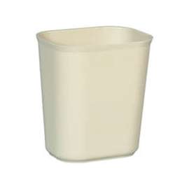 Rubbermaid 14 Qt. Fiberglass Wastebasket, Beige - RCP254100BG