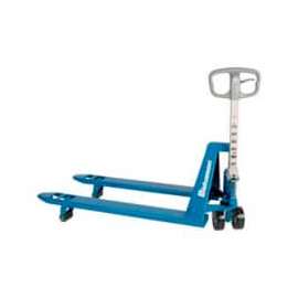 Bishamon BS-55 Blue Label Narrow Fork Pallet Jack Truck 5500 Lb. Capacity 21 x 36