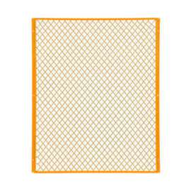 Machinery Wire Fence Partition Panel, 4'W, Yellow