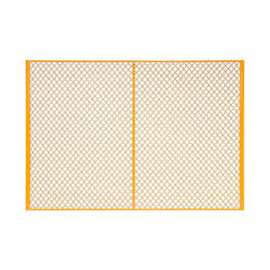 Machinery Wire Fence Partition Panel, 7'W, Yellow
