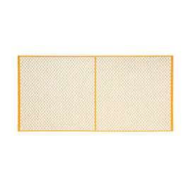 Machinery Wire Fence Partition Panel, 10'W, Yellow