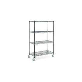 Nexelon Wire Shelf Truck w/Brakes, 1200 lb. Capacity, 36"L x 18"W x 69"H
