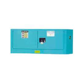 Justrite Acid Corrosive Vertical Storage Piggyback Cabinet w/ Manual Door, 43"W x 18"D x 18"H