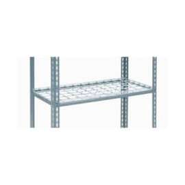 Additional Shelf, Single Rivet, Wire Deck, 48"W x 24"D, Gray