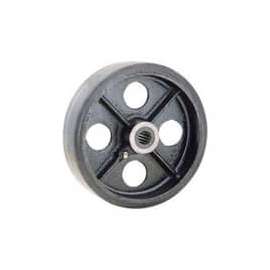 Global Industrial 5" x 1-1/2" Mold-On Rubber Wheel - Axle Size 1/2"