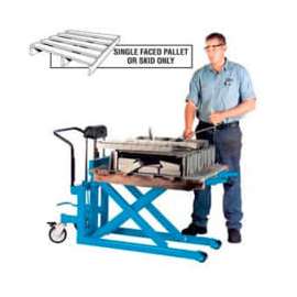 Bishamon SkidLift Foot Operated High-Lift Skid Truck LV-10 1100 Lb. 20.5 x 42.5 Forks