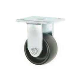 Faultless Rigid Plate Caster 3461-8 8" Polyolefin Wheel