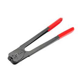 Pac Strapping Heavy Duty Double Notch Sealer for 1/2"Strap Width, Black & Red