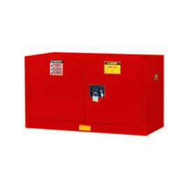 Justrite Piggyback Paint & Ink Cabinet w/ Manual 2 Doors, 17 Gal. Cap., 43"W x 18"D x 24"H