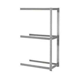 Global Industrial Expandable Add-On Rack 36x24x84, 3 Levels No Deck 1500lb Cap Per Level, GRY