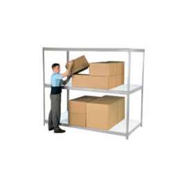 Global Industrial Additional Shelf, Double Rivet, Melamine Deck, 72"W x 48"D, Gray