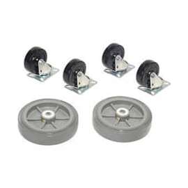 Replacement Caster Kit for Global Industrial Wood & Steel Deck Narrow Aisle Platform Trucks