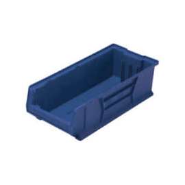 Quantum Plastic Hulk Stacking Bin, 11"W x 24"D x 7"H, Blue