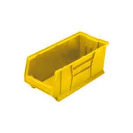 Quantum Plastic Hulk Stacking Bin, 11"W x 24"D x 10"H, Yellow
