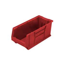 Quantum Plastic Hulk Stacking Bin 11"W x 24"D x 10"H, Red