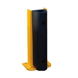 Steel Rack Guard With Rubber Bumper 7-3/4"W x 8-1/16"D x 18-1/4"H