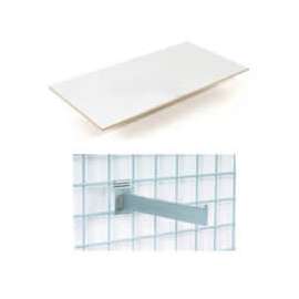 Global Industrial 36"X12" Melamine Wood Shelves With Brackets Package Of 3