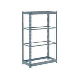 Heavy Duty Shelving 48"W x 12"D x 72"H With 4 Shelves - No Deck - Gray