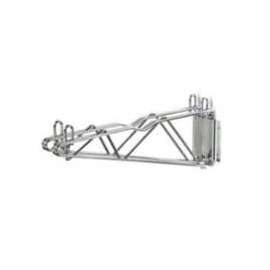 Nexel Chrome, Fixed Double Shelf Wall Mount Bracket, 24"D