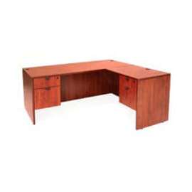 Regency 66 Inch L Desk with 47 Inch Right Return in Cherry - Manager Series