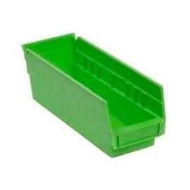 Akro-Mils Plastic Nesting Storage Shelf Bin 30110 - 2-3/4"W x 11-5/8"D x 4"H Green