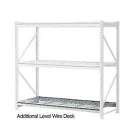Global Industrial Additional Shelf, Extra Heavy Duty Rack, Wire Deck, 96"W x 24"D, Gray