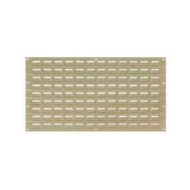 550148TN Louvered Wall Panel w/o Bins, 18"W x 19"H, Tan, Pack of 4