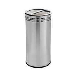 Precision Stainless Steel Imprinted Trash & Recycling Can, 20 Gallon