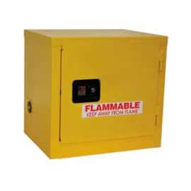 Stackable Flammable Cabinet, Manual Close Single Door, 6 Gal.,23"Wx18"Dx22"H