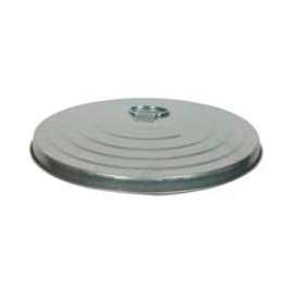 Witt Industries Galvanized Steel Lid For 20 Gallon Trash Can, Silver