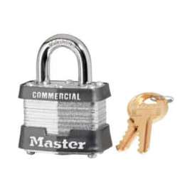 Master Lock No. 3KA Laminated Padlock - 3/4" Shackle - Keyed Alike
