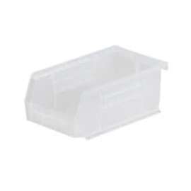 Akro-Mils AkroBin Plastic Stack & Hang Bin, 4-1/8"W x 7-3/8"D x 3"H, Clear