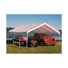 Shelterlogic Super Max Canopy 26773, 18'W X 20'L, 2" Frame, 8-Leg, White