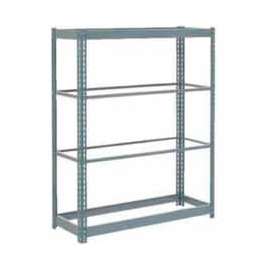 Heavy Duty Shelving 48"W x 18 x 60"W With 4 Shelves - No Deck - Gray