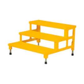 ASP-36-3 Adjustable Height Step Stand, Carbon Steel 36"W x 36"L