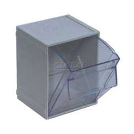 Quantum Tip Out Interlocking Bin QTB405 4-1/2 x 4 x 6 Gray