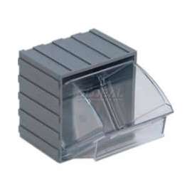 Quantum Tip Out Interlocking Bin QTB406 3-3/4 x 2-7/8 x 4 Gray