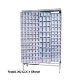 Quantum Gondola QS-305306-52 Free Standing Slider System With 52 Bins White
