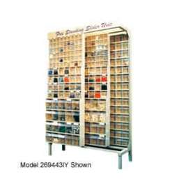 Quantum Gondola QS-569-56 Free Standing Slider System With 56 Variety Bins White