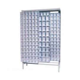 Quantum Gondola QS-305306-52 Free Standing Slider System With 52 Bins Gray