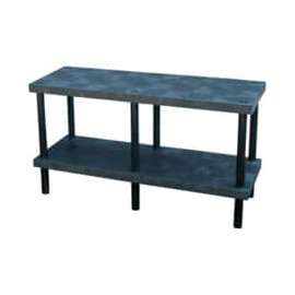 Plastic Workbench w/ Solid Top, 66"W x 24"D, Black