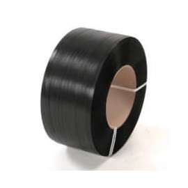 Global Industrial Polyester Strapping, 1/2"W x 6500'L x 0.028" Thick, Black