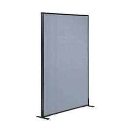 Interion Freestanding Office Partition Panel, 48-1/4"W x 60"H, Blue