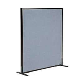 Interion Freestanding Office Partition Panel, 36-1/4"W x 42"H, Blue