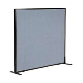 Interion Freestanding Office Partition Panel, 48-1/4"W x 42"H, Blue