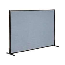 Interion Freestanding Office Partition Panel, 60-1/4"W x 42"H, Blue