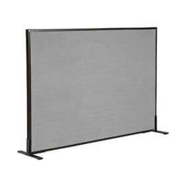 Interion Freestanding Office Partition Panel, 60-1/4"W x 42"H, Gray